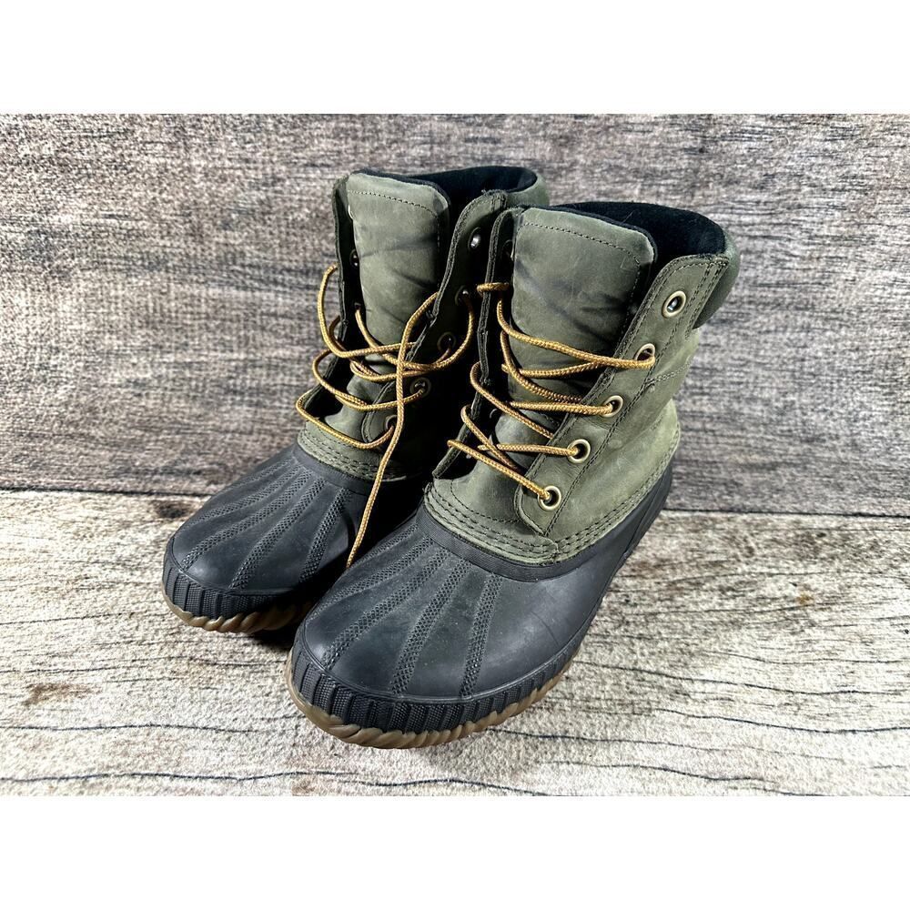 SOREL Rubber Boots Cheyenne II 2 Men’s Sz 8 NM2575-052 Waterproof Green - Picture 1 of 11